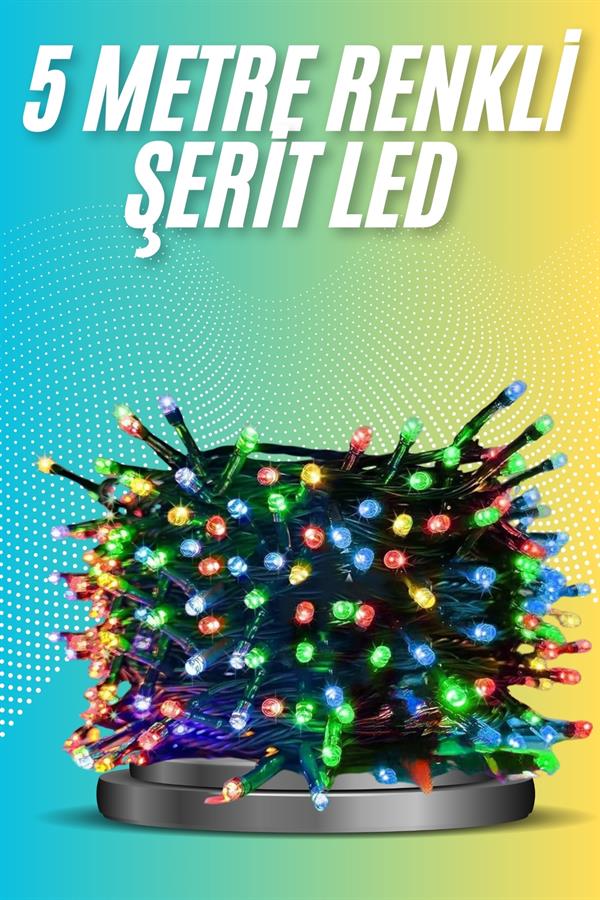 5 Metre Renkli Led Işık Her Ortama Uygun Dekoratif Aydınlatma