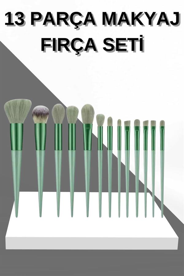 13 Parça Makyaj Fırça Seti Far Fırçası Allık Fırçası Yumuşak Uçlu