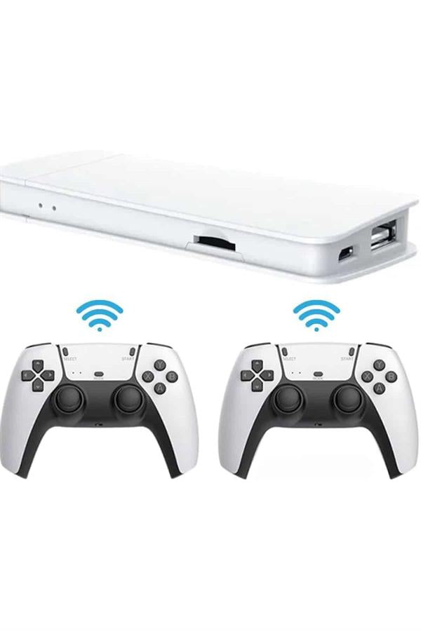 3D Çift Oyun Kollu 4K HD Ekran Nostaljik 20.000 Oyunlu Beyaz Game Box