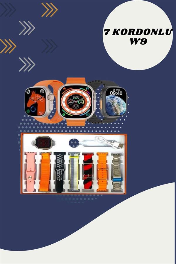 7 Kordonlu Akıllı Saat Ve Yeni Nesil Kulaklık Dokunmatik Ekran Android ve İOS Uyumlu