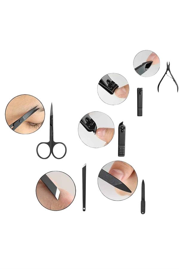 17 Parça Manikür Seti El ve Ayak Bakımı Törpü Cımbız Tırnak Temizleme