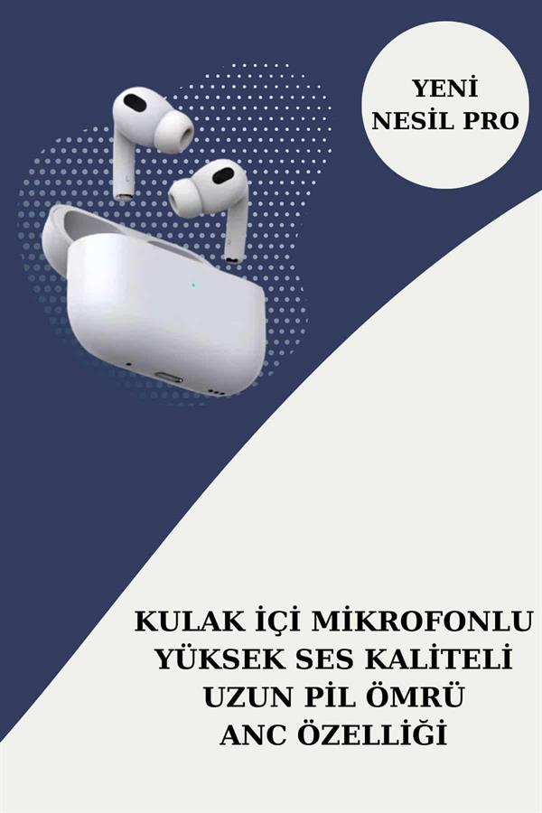 3 Kordonlu Pembe Amoled Ekran Akıllı Saat ve Yeni Nesil Pro Kablosuz Bluetooth Kulaklık ANC/ENC