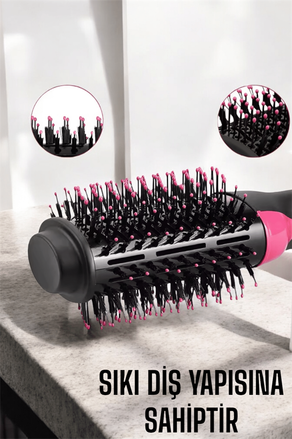 1200 Watt Gücünde Negatif İyon Teknolojili 3 Isı Kademeli Fön Tarağı