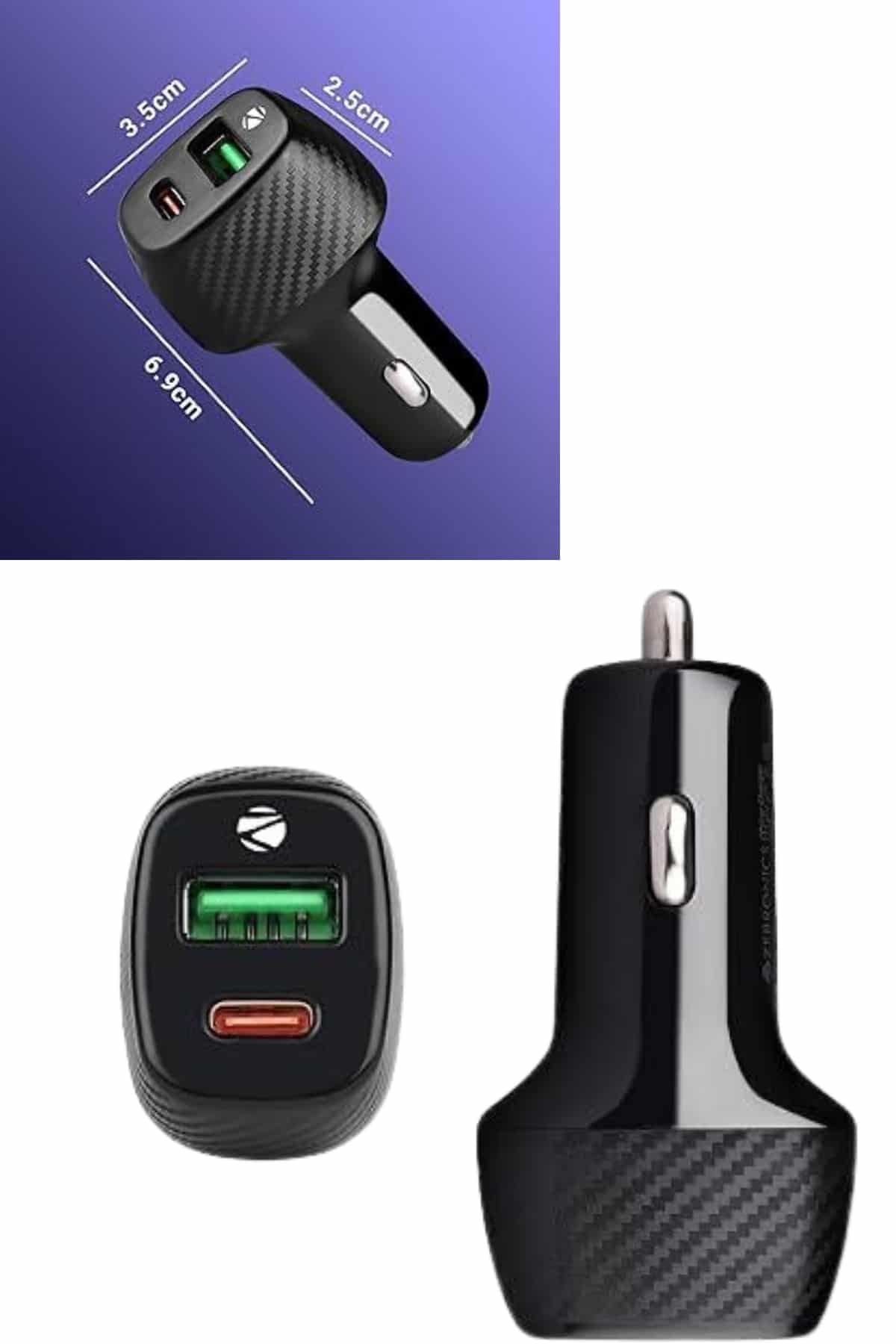 38W USB Type-C Girişli Oto Çakmaklık Araç İçi Hızlı Şarj Çakmaklık Şarj Aleti