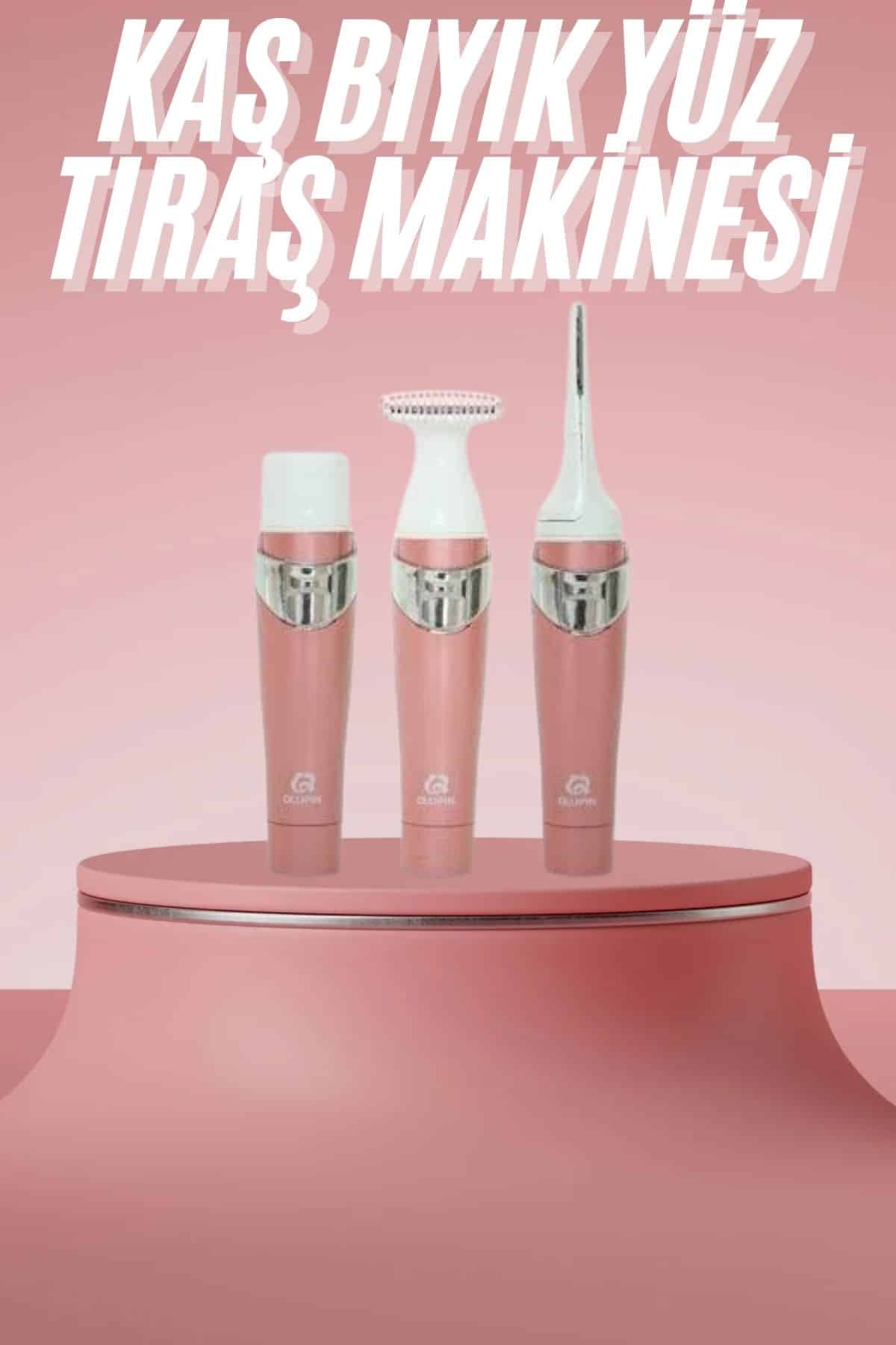 3 Başlıklı Kıl Tüy Temizleyici Epilasyon Aleti Tüm Cilt Tiplerine Uygun