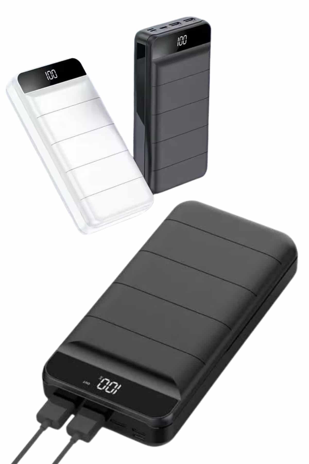 50.000 Mah Powerbank Turbo Hızlı Led Göstergeli Android İOS Uyumlu Taşınabilir Askılı