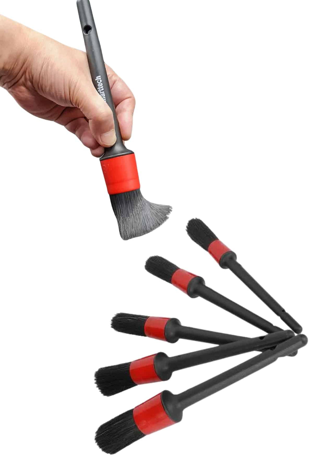 5 Adet Oto Detaylı Temizleyici Araç İçi Temizlik Fırça Seti Koltuk Döşeme Kapı Toz Alma Fırçası