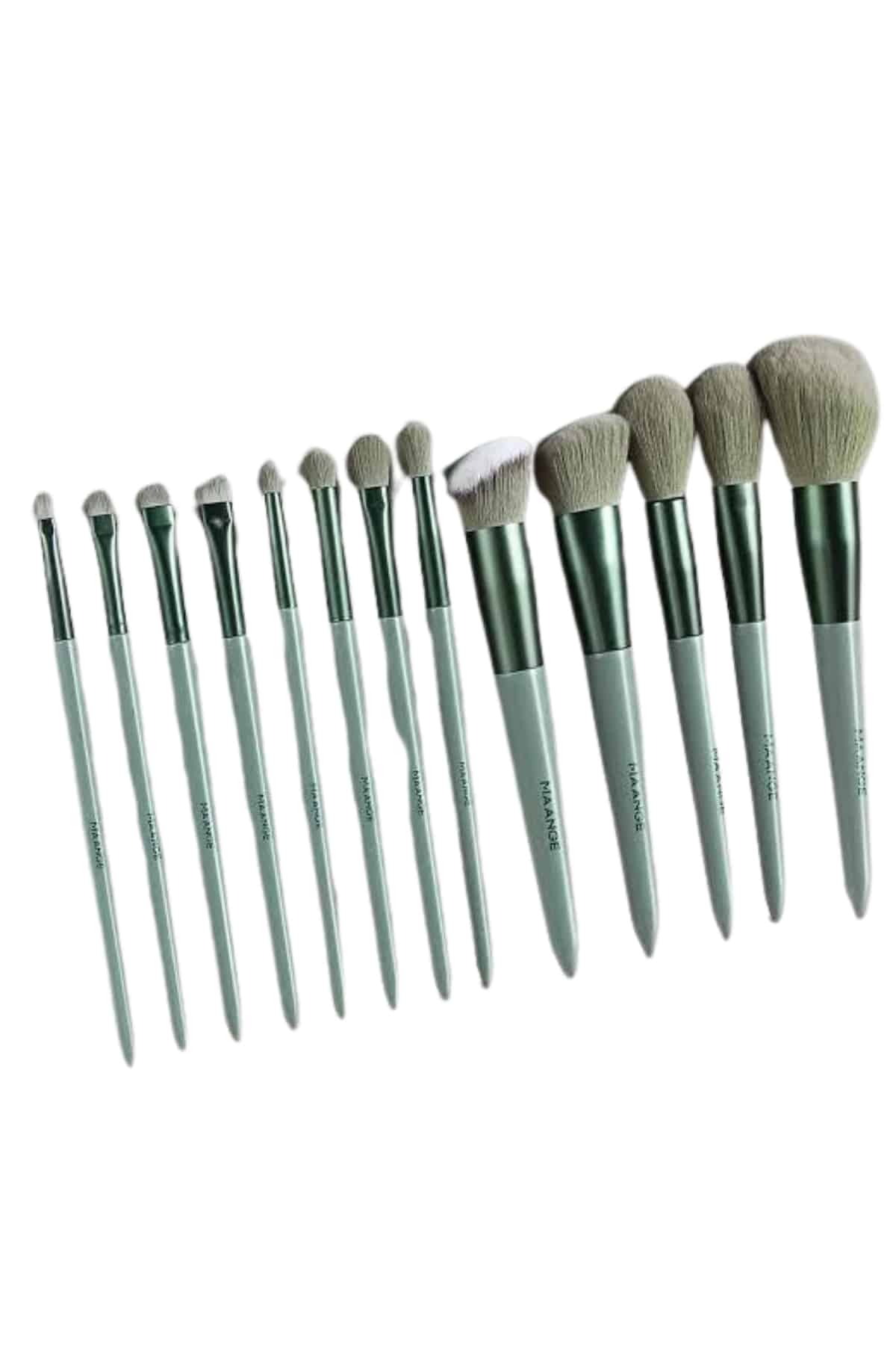 13 Parça Taşınabilir Kılıflı Profesyonel Makyaj Fırça Seti Pudra Allık Fondöten Fırçası