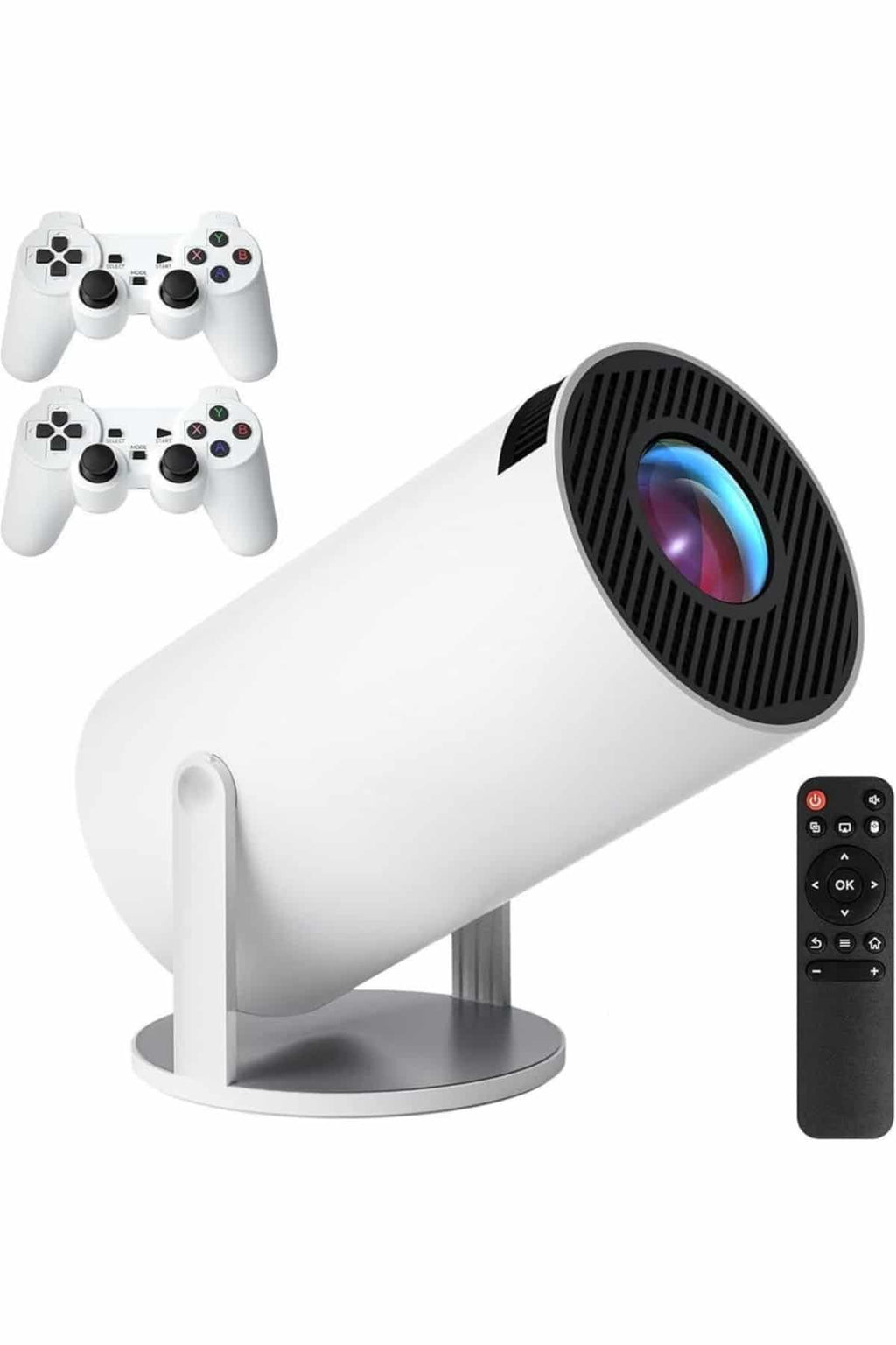 4K Wireless Çift Kollu Kumandalı Oyun Projeksiyonu Retro Video Oyunu