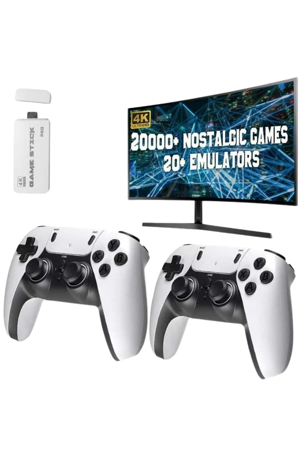 3D 4K HD 2.4G Game Stick 4K Ultra Hd Oyun Konsolu Çift Kollu