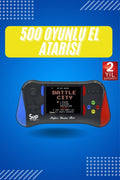 3.5 İnç 500 Klasik Retro Oyun Yüklü Kollu Oyun Konsolu