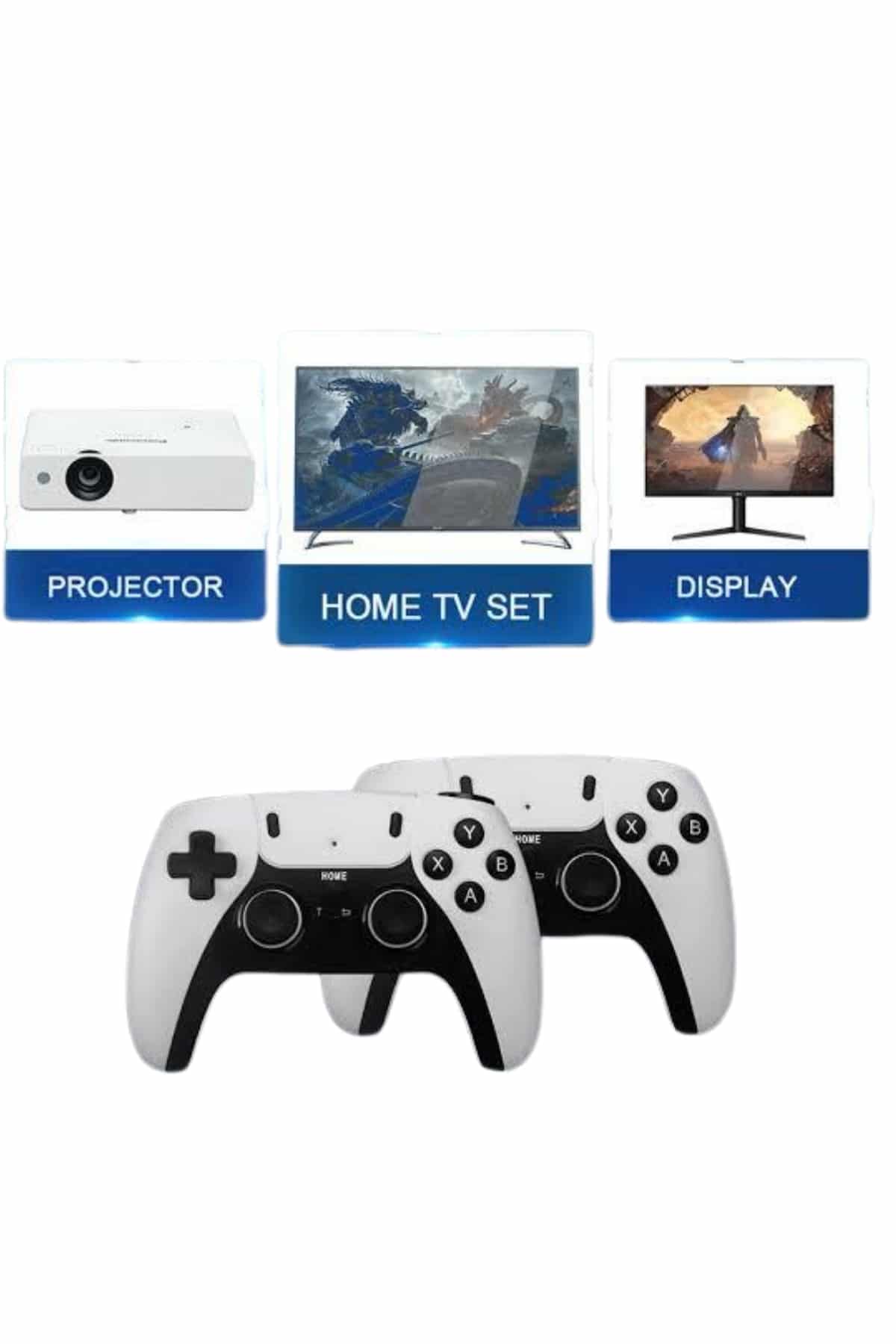 4k Kablosuz Çift Kol Retro Oyunlar 20000 Oyunlu Atari