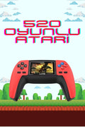 520 Retro Oyunlu El Konsolu Atari Oyun Konsolu Taşınabilir
