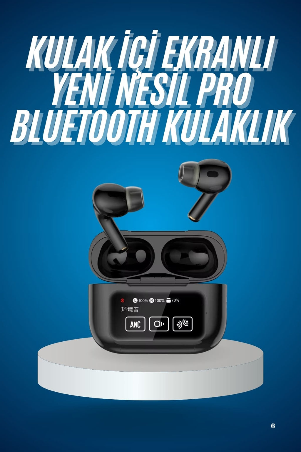 2025 Model Bluetooth Kulaklık Dokunmatik Ekran Yüksek Ses Kalitesi