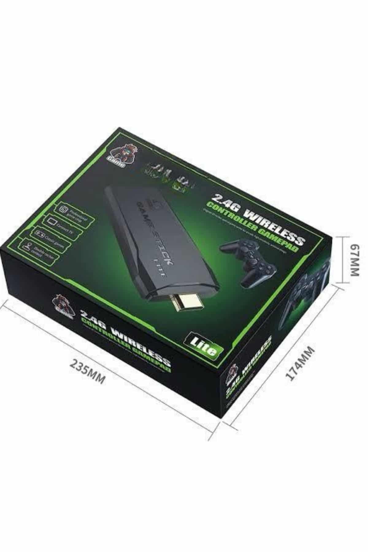 2.4g Uyumlu Kablosuz Çift Kol Atari Retro 20000 Oyun Game Stick