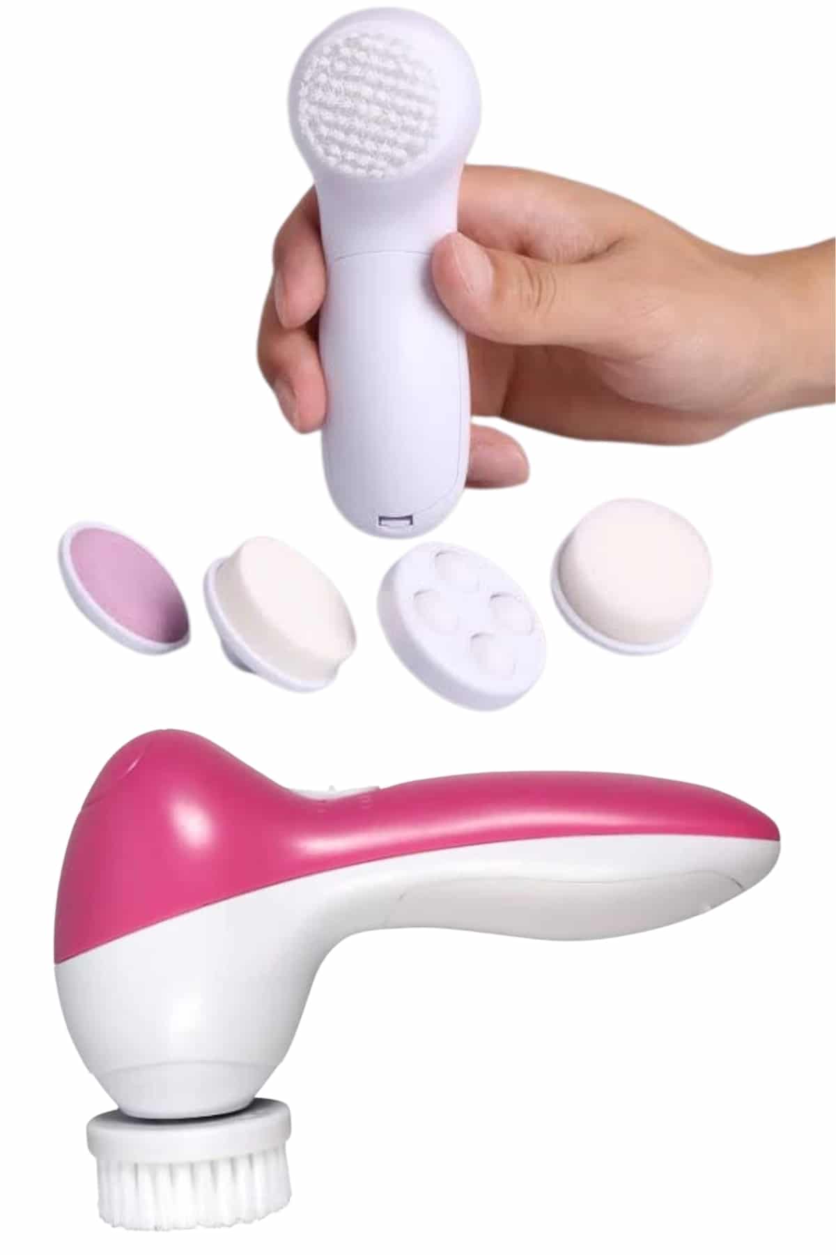 5 Başlıklı Titreşimli Cilt Temizleme Seti Canlandırıcı ve Onarıcı