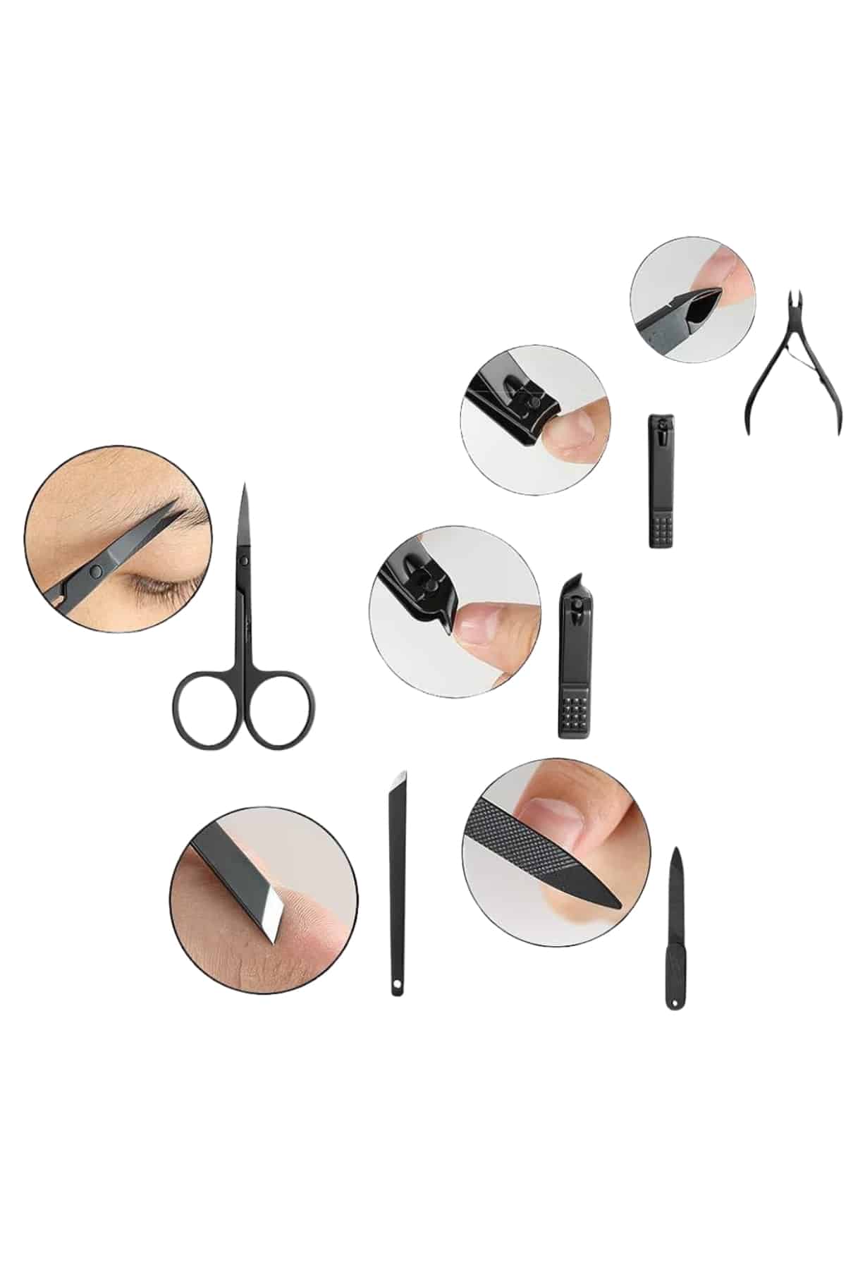 17 Parça Manikür Seti El ve Ayak Bakımı Törpü Cımbız Tırnak Temizleme