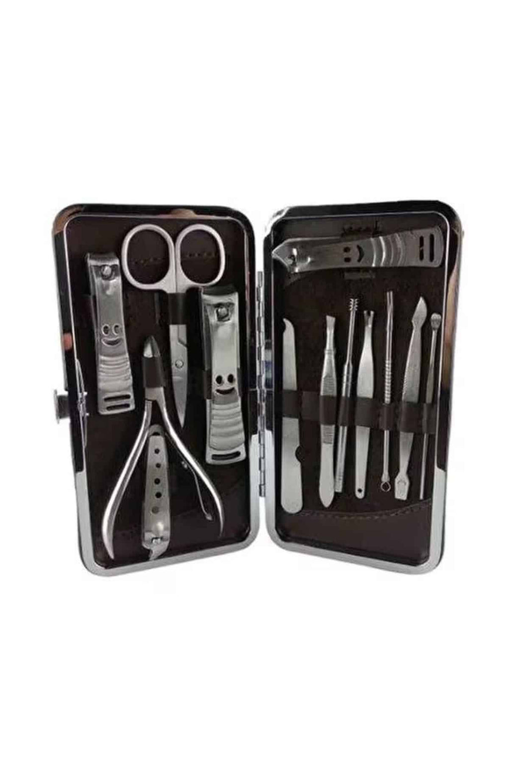 12 Parça Manikür Pedikür Seti Özel Deri Çanta El Ayak Bakımı Akne ve Sivilce Temizleme