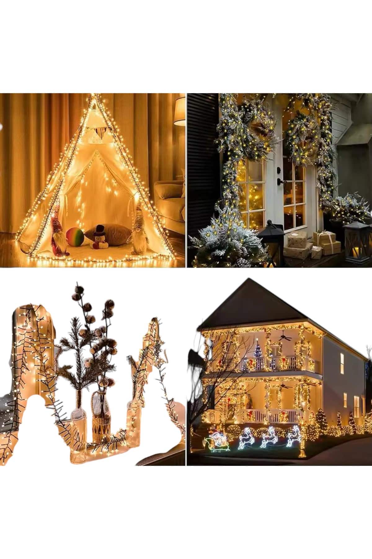 10 Metre Led Işık Saçaklı Dekoratif Şerit Led