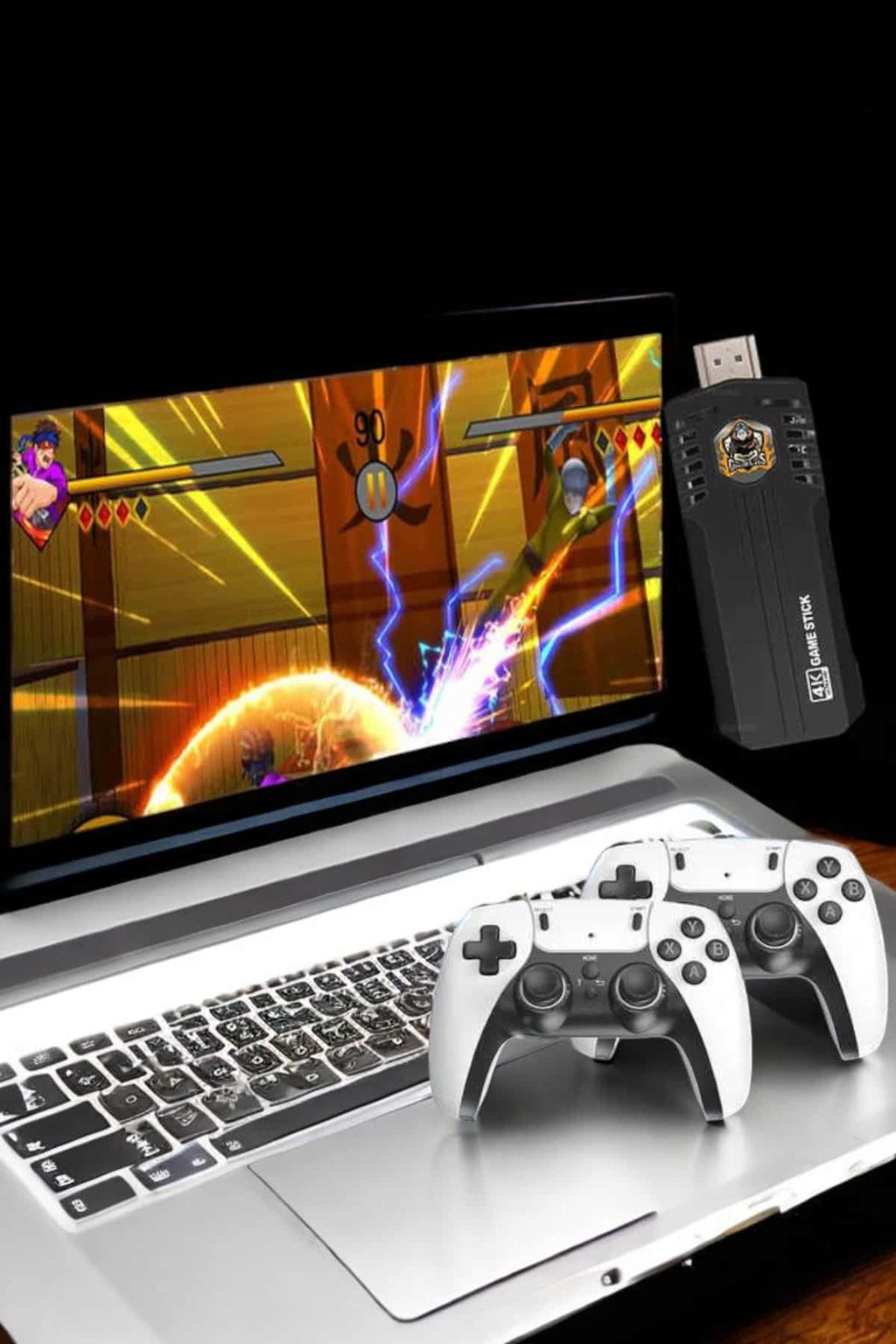 8K Android TV Gme Stick Video Oyun Konsolu Aile Retro 35000 Oyunlu Çift Kollu