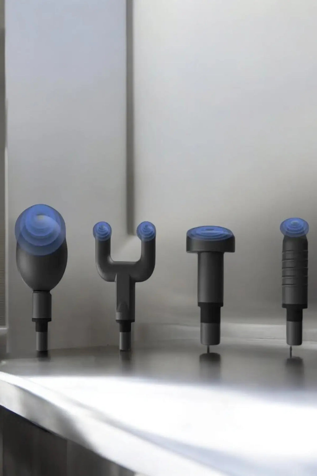 4 Başlıklı Darbeli Şarjlı Masaj Aleti Tabancası Kablosuz