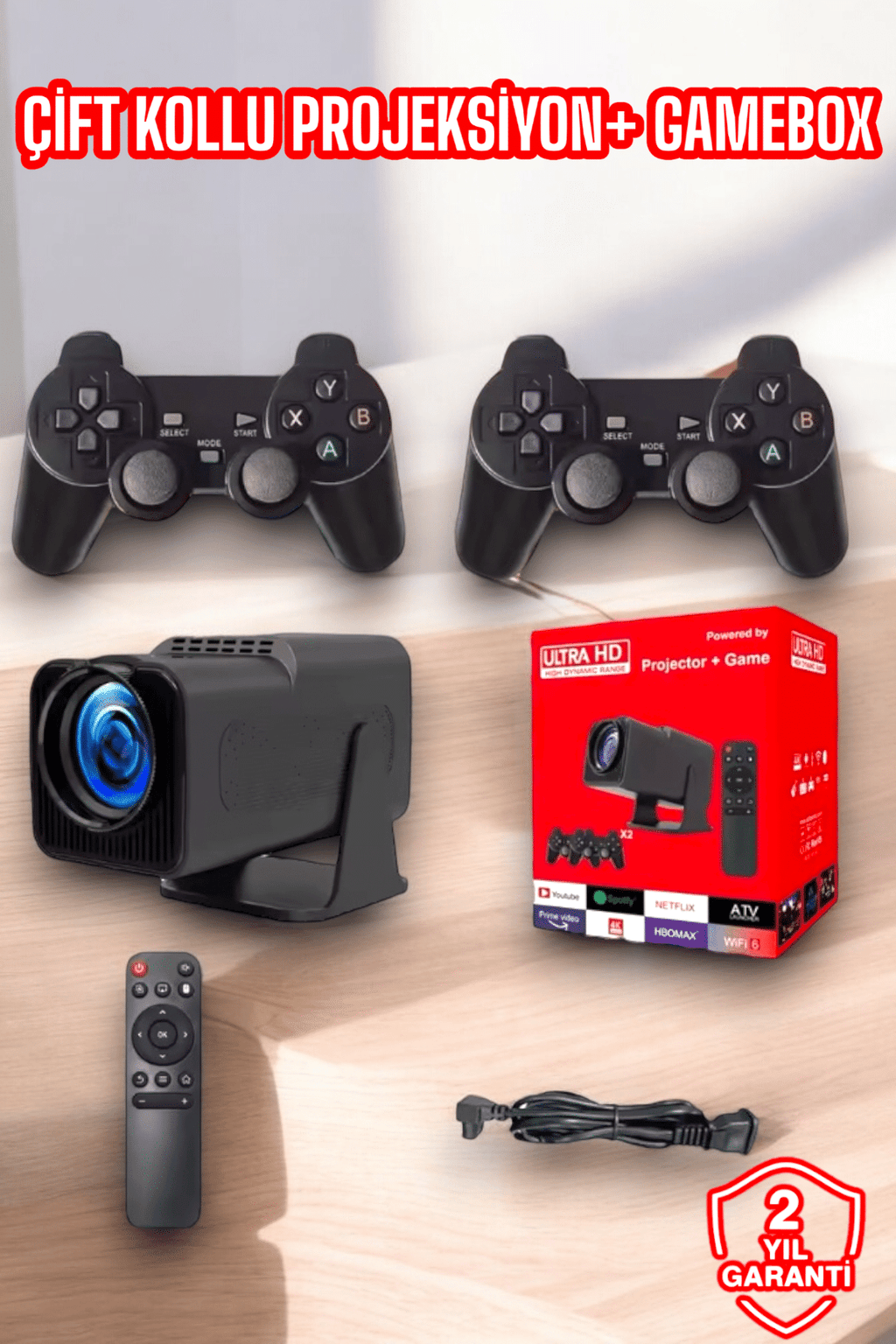 2000+ Oyun ve Popüler Uygulama Destekli Çok Fonksiyonlu Projeksiyon