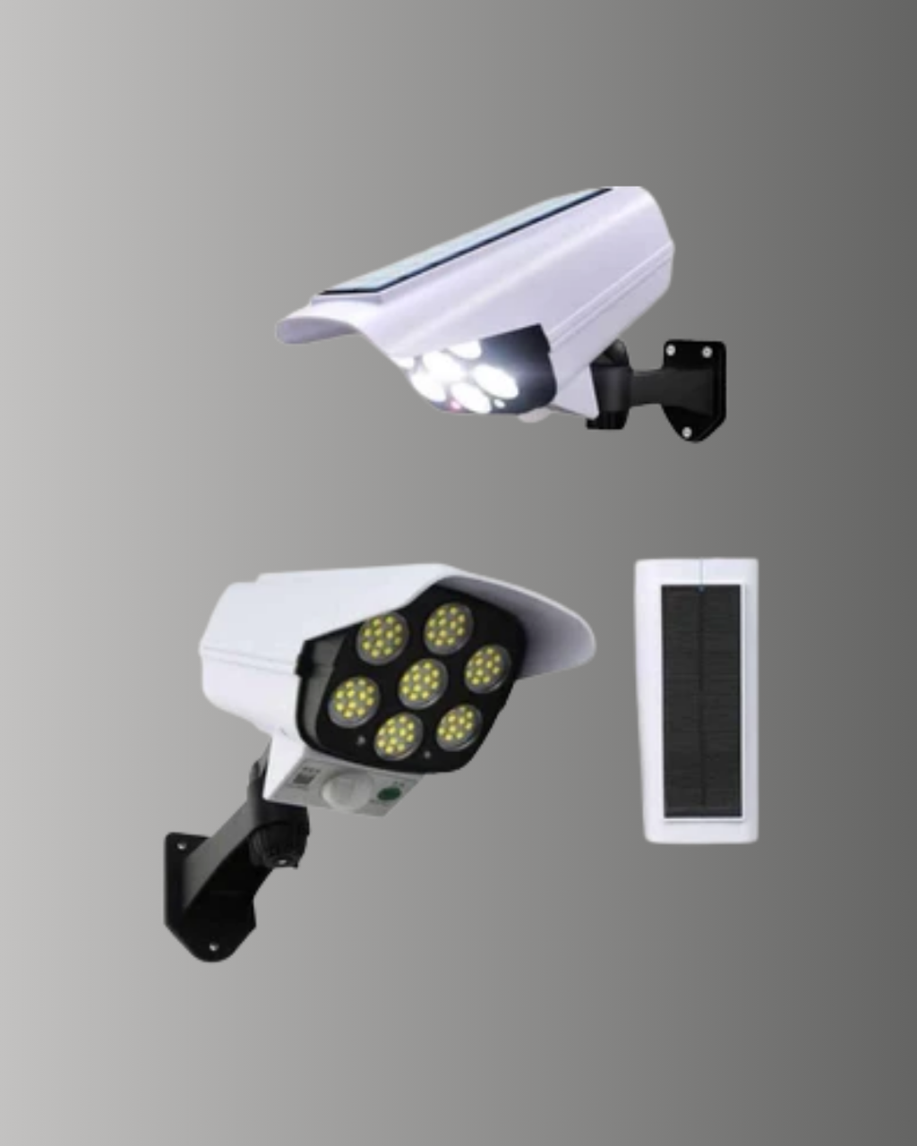 3 Modlu Güneş Paneli Aydınlatmalı Dış Mekan Güvenlik Işığı – IP65 Su Geçirmez PIR Sensörlü