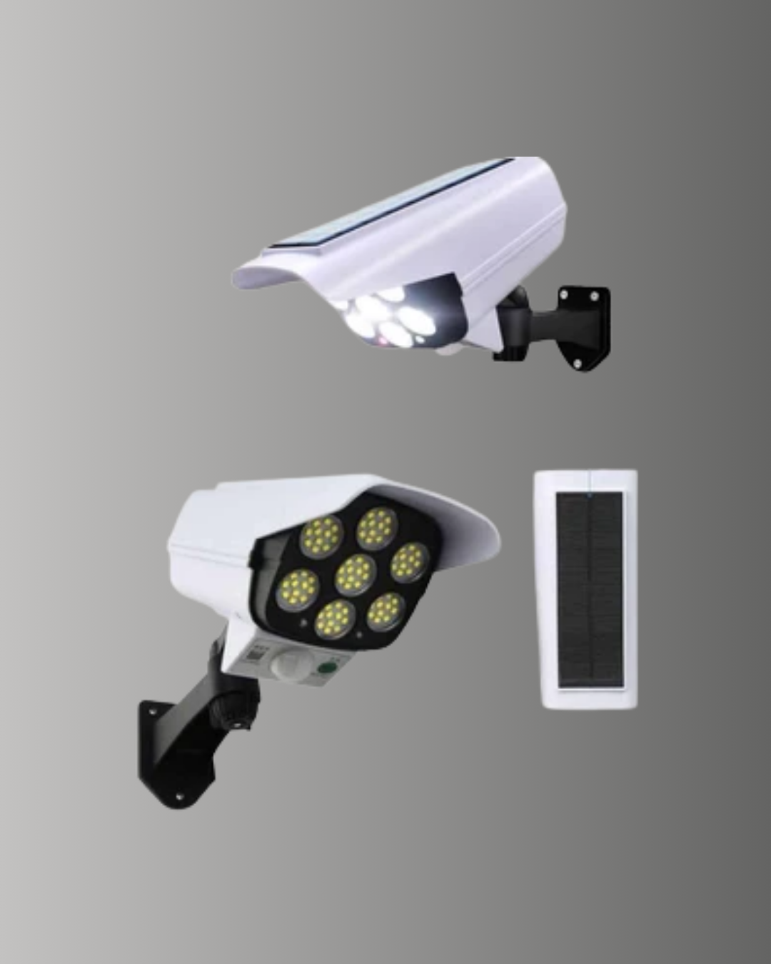 3 Modlu Güneş Paneli Aydınlatmalı Dış Mekan Güvenlik Işığı – IP65 Su Geçirmez PIR Sensörlü