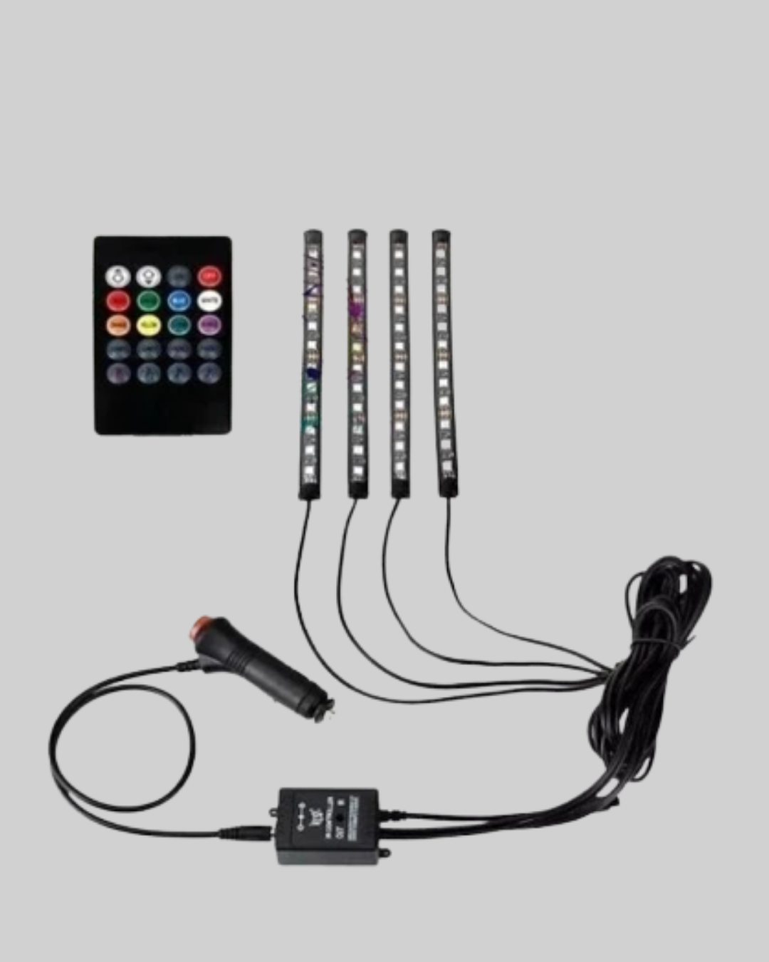 12V LED Işık Seti – Kumandalı ve Renk Ayarlı