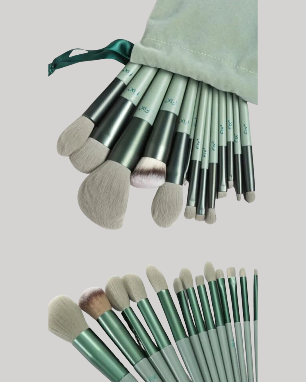 13'lü Fiber Kıllı Yumuşak Makyaj Fırçası Seti Taşınabilir ve Ergonomik Tasarım