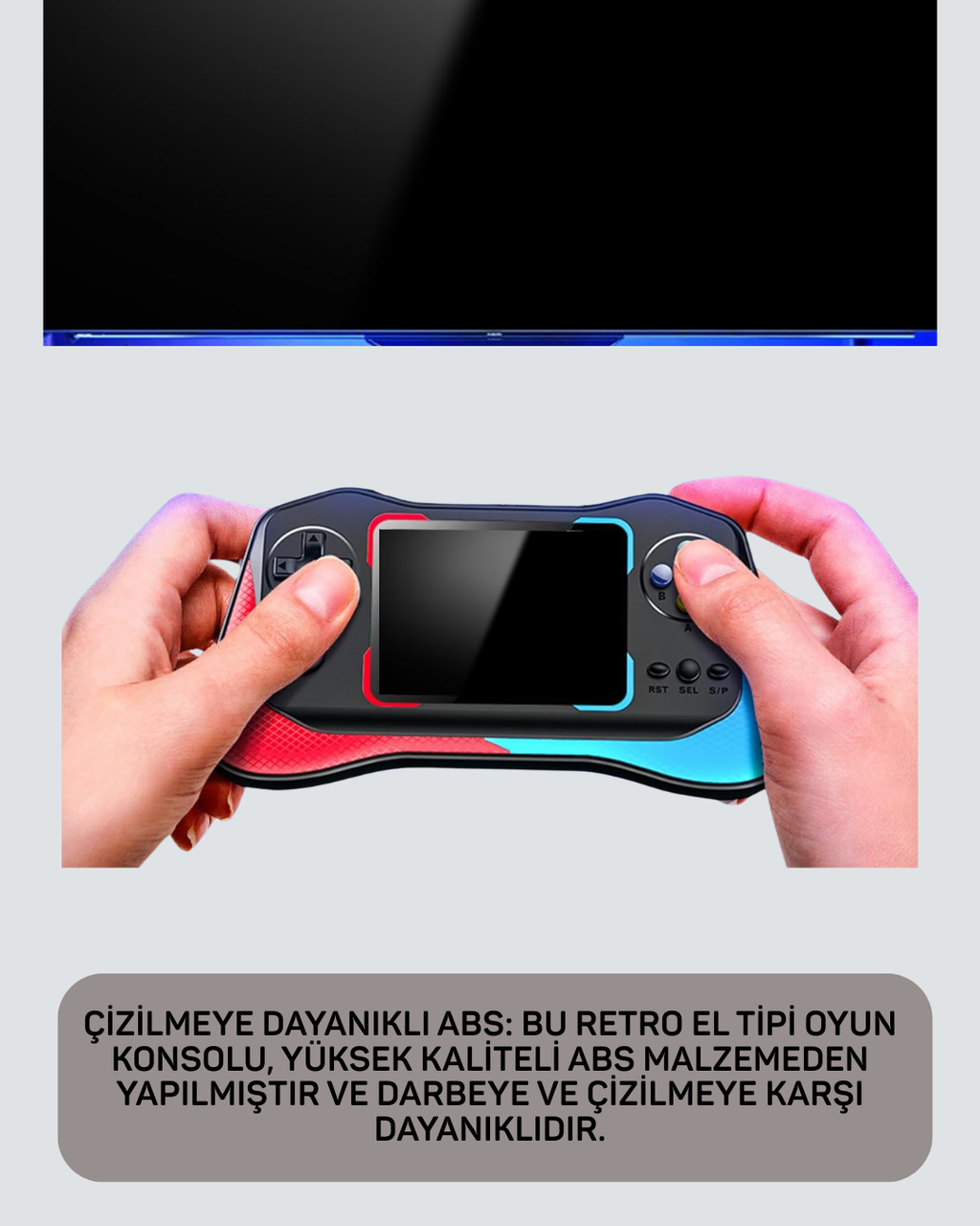 500 Oyunlu 35” Elde Taşınabilir Mini Oyun Konsolu – Şarjlı TV Bağlantılı