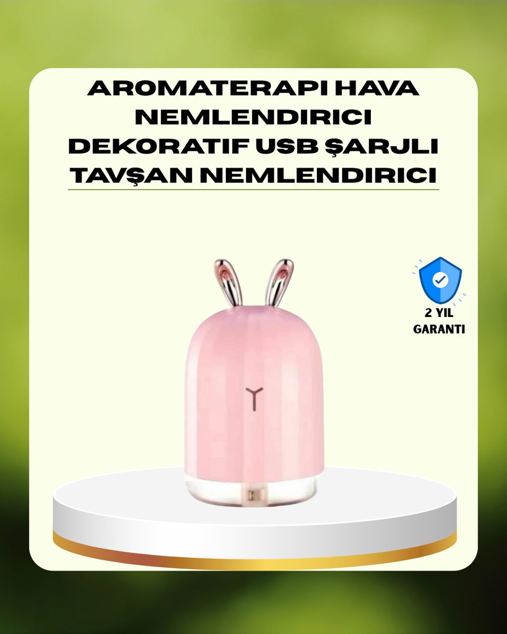 200 ml Ultrasonik Aroma Difüzör ve Hava Nemlendirici Gece Lambalı