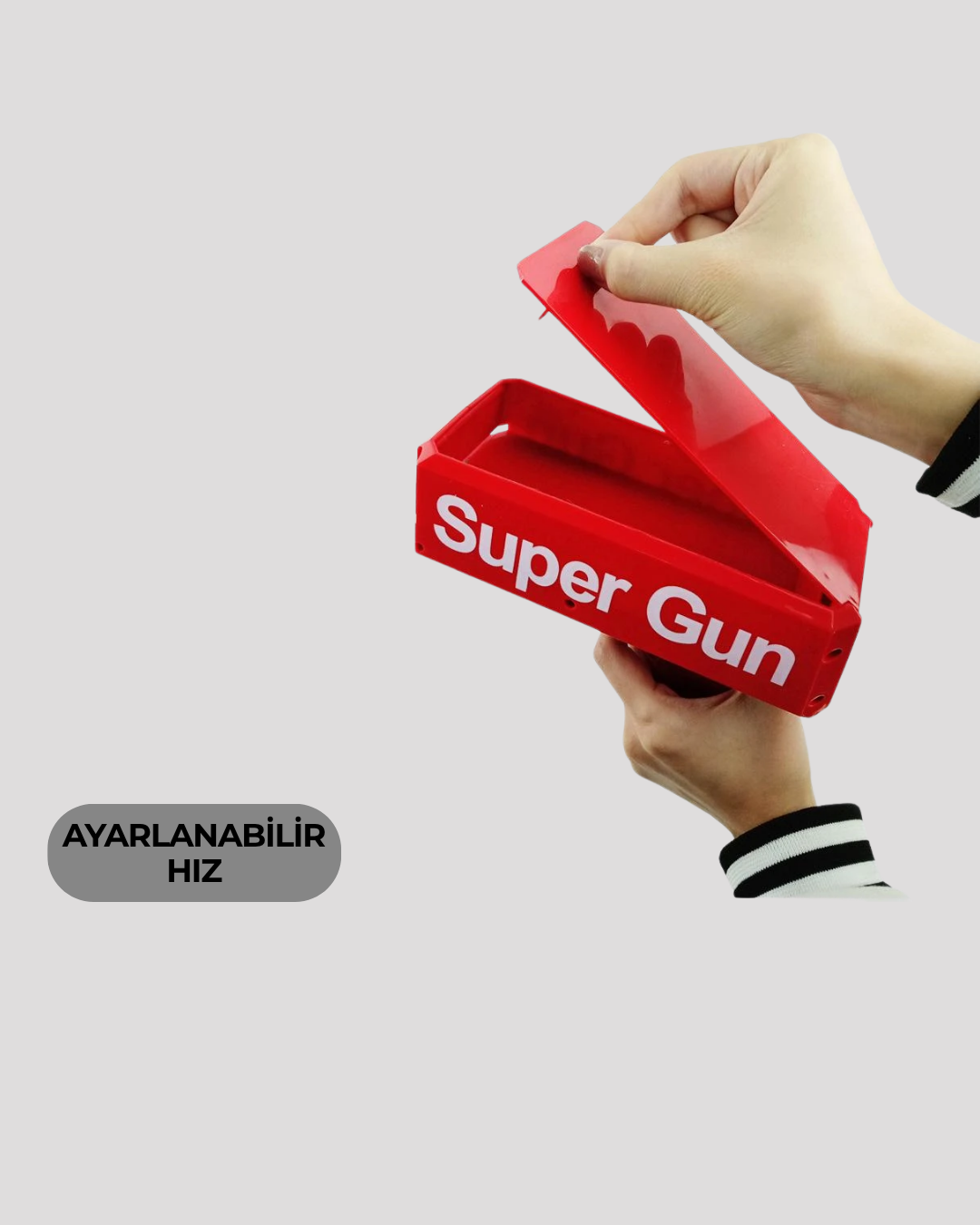 AA Pil ile Çalışan Kolay Kullanımlı Kâğıt Fırlatıcı Oyuncak