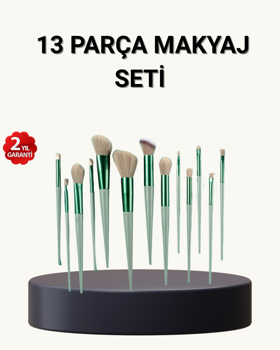 13’lü Yumuşak Kıllı Makyaj Fırça Seti – Profesyonel Kalite Hassas Ciltlere Uygun