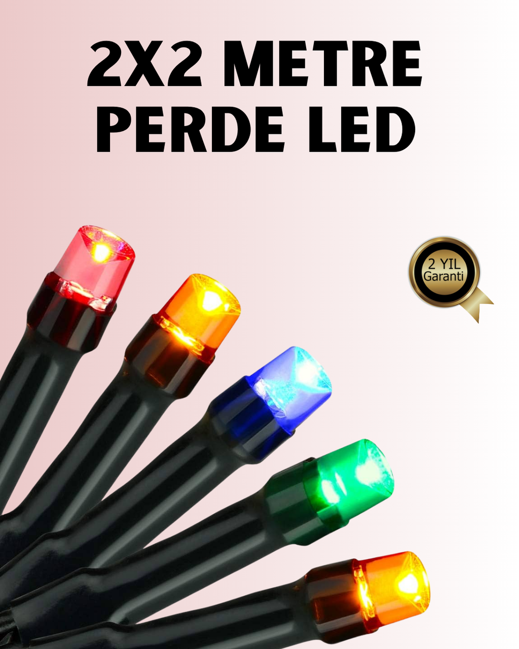 8 Modlu Zaman Ayarlı LED Perde Işık – Bahçe ve Balkon Dekorasyonu