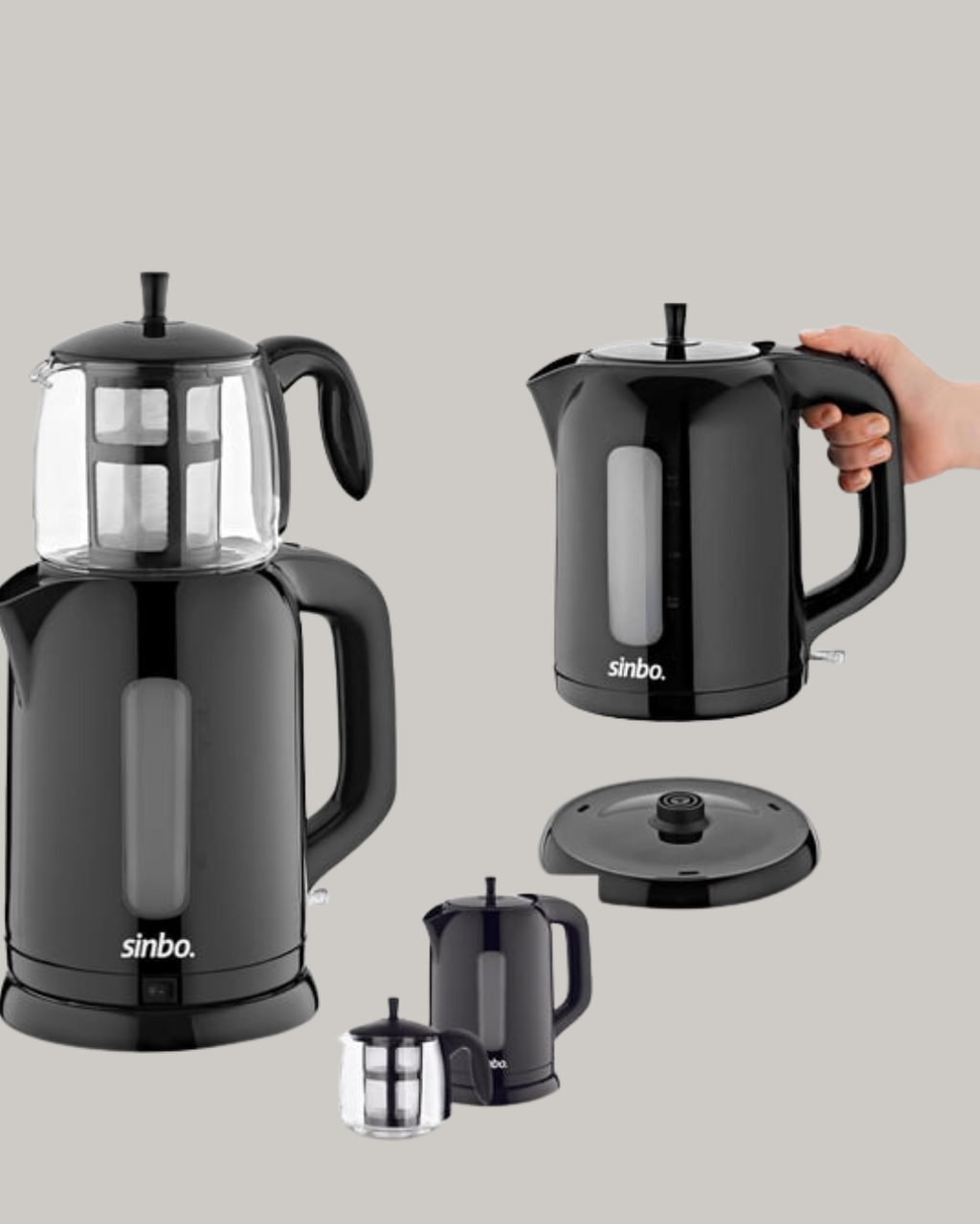 09 L Cam Demlik ve 17 L Su Haznesi ile Çay Keyfi