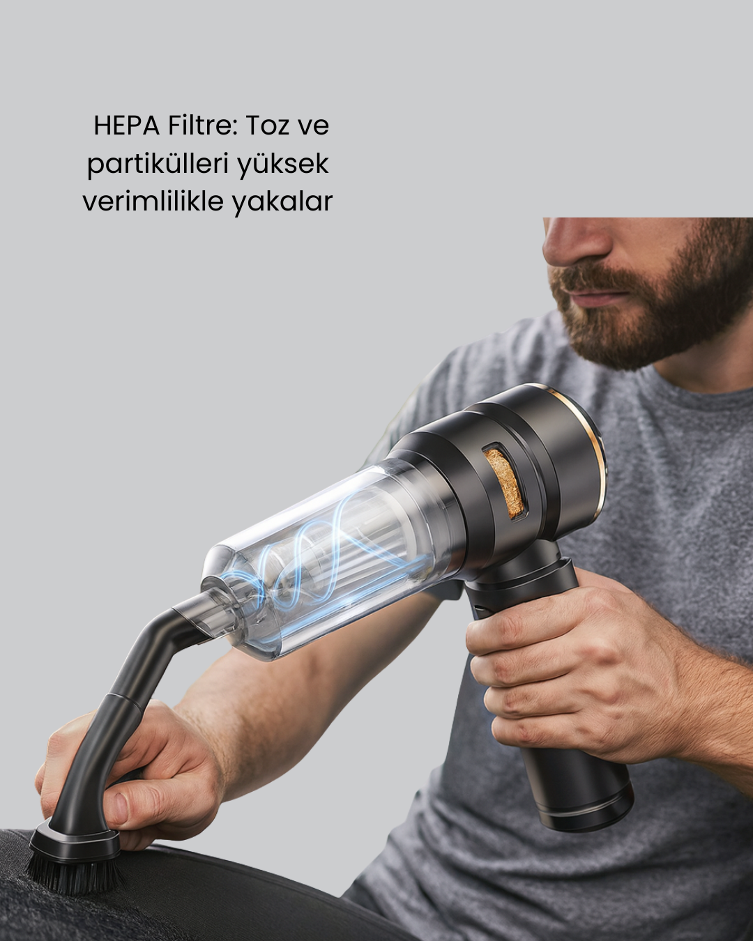 15000 PA Emiş Gücü ve Hava Üfleme Özellikli Şarjlı Süpürge