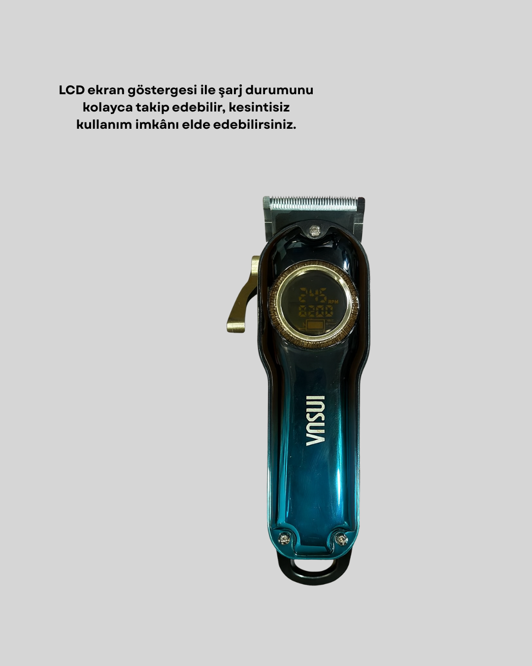 4 Limit Tarağı ve Ayarlanabilir Kesim Uzunluğu Saç Makinesi