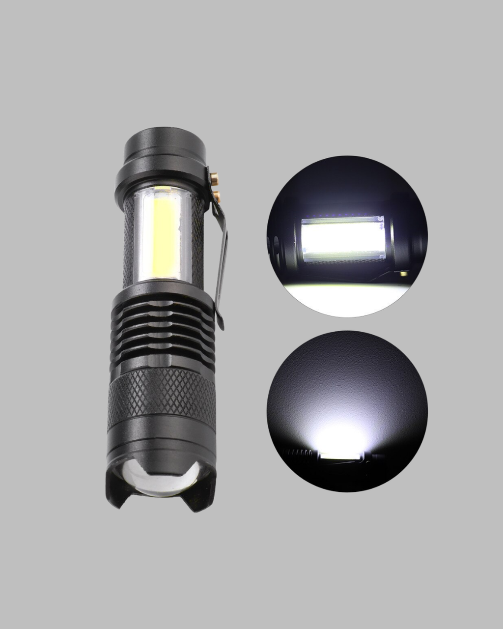 4 Modlu USB Şarjlı LED El Feneri Kamp ve Outdoor