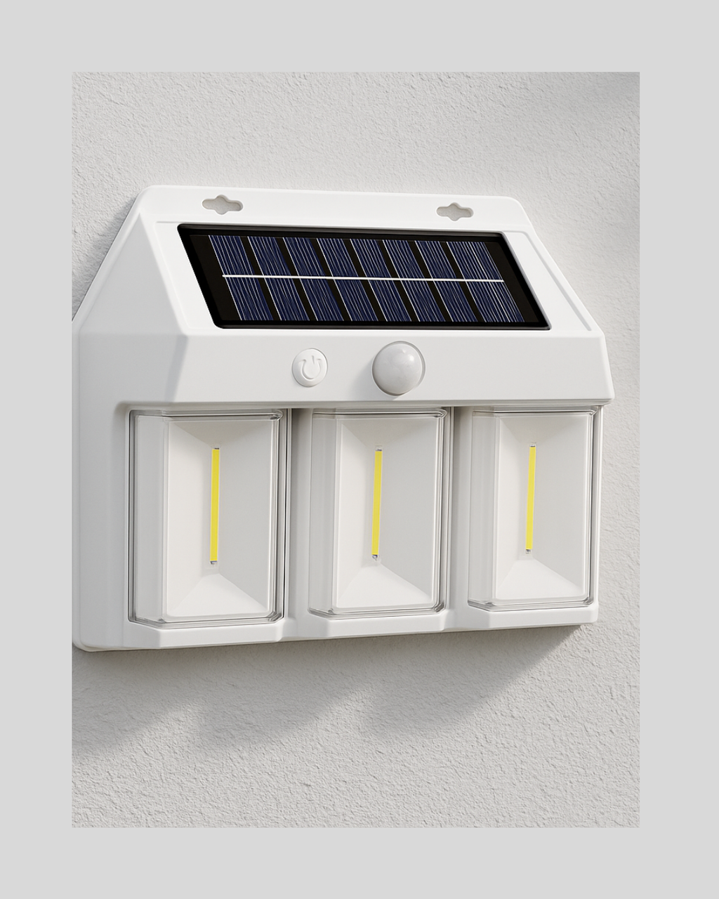 3 in 1 Solar Duvar Lambası – IP65 Su Geçirmez Hareket Sensörlü