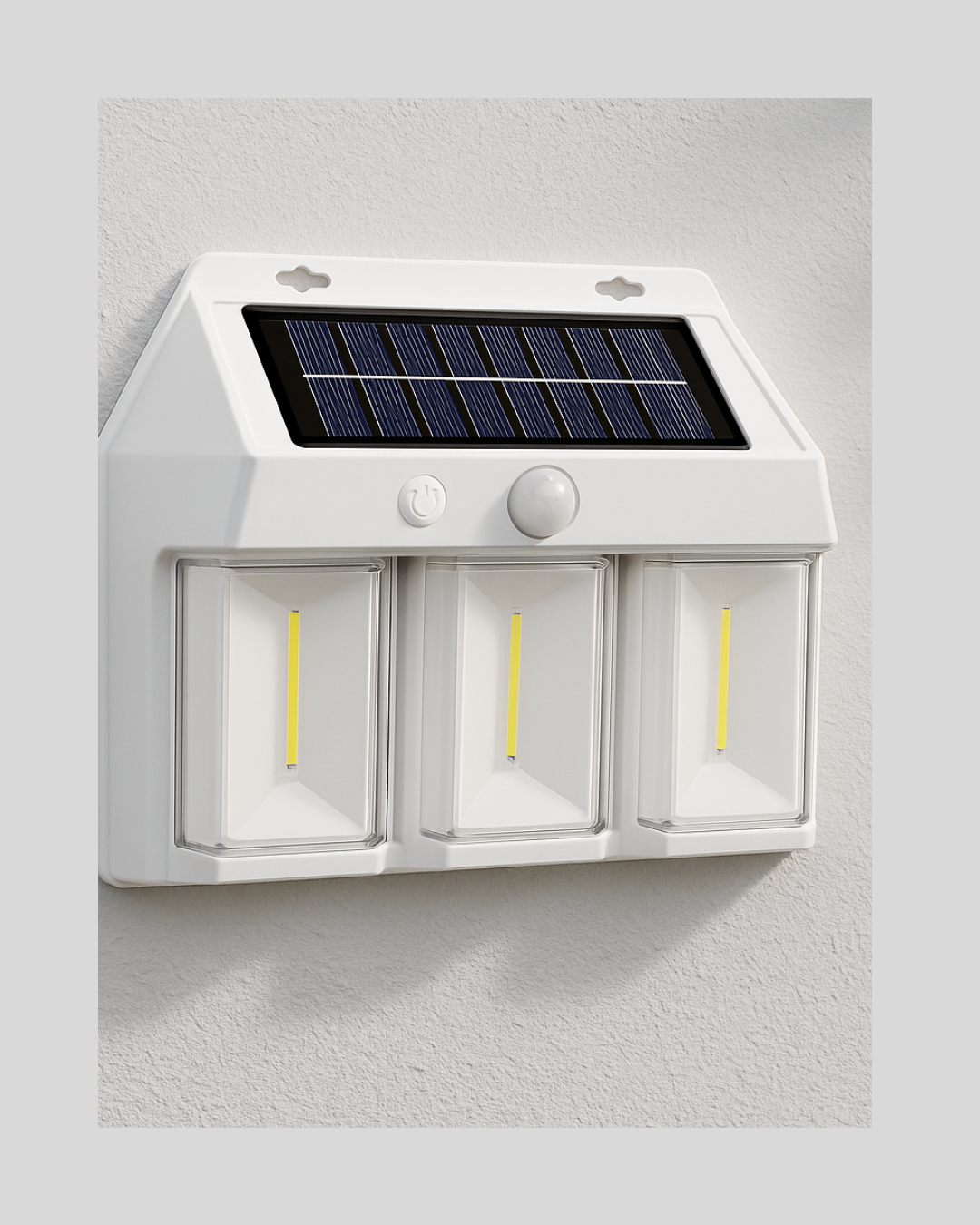 3 in 1 Solar Duvar Lambası – IP65 Su Geçirmez Hareket Sensörlü