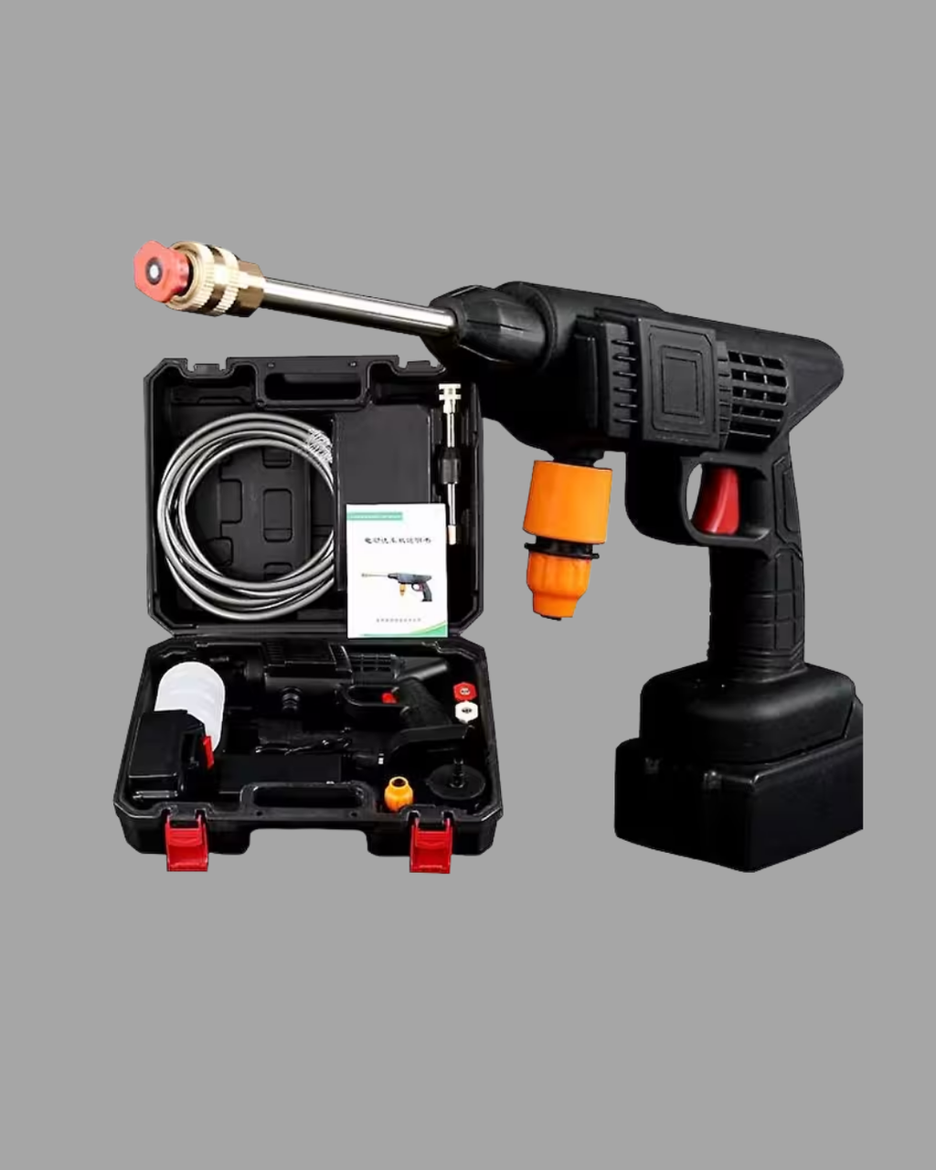 48V Şarjlı Basınçlı Yıkama Makinesi Kablosuz Su Tabancası