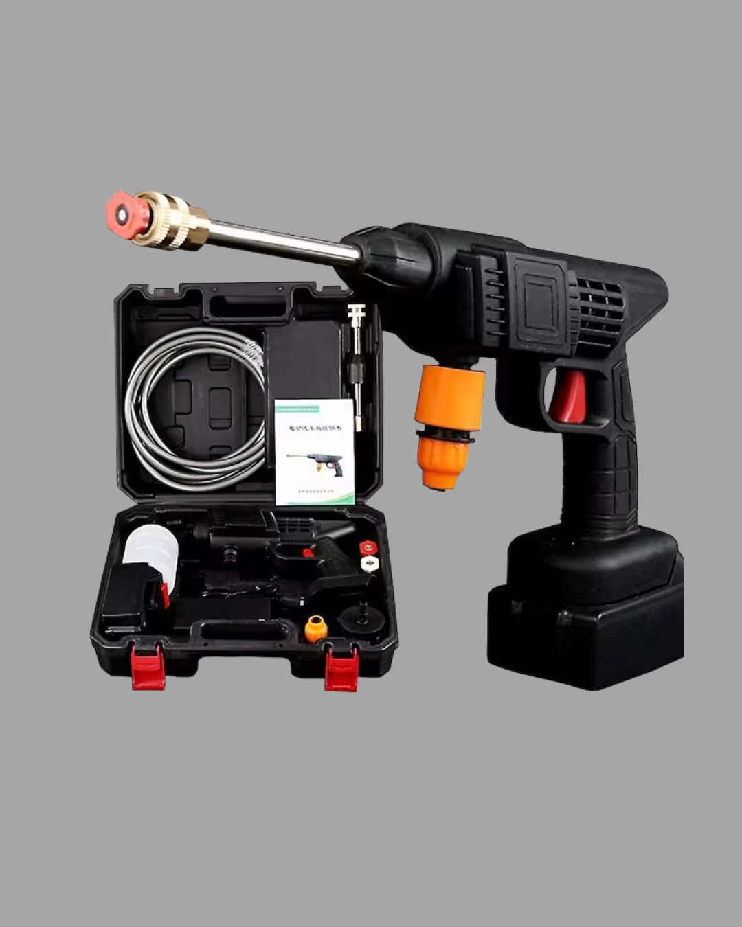 48V Şarjlı Basınçlı Yıkama Makinesi Kablosuz Su Tabancası