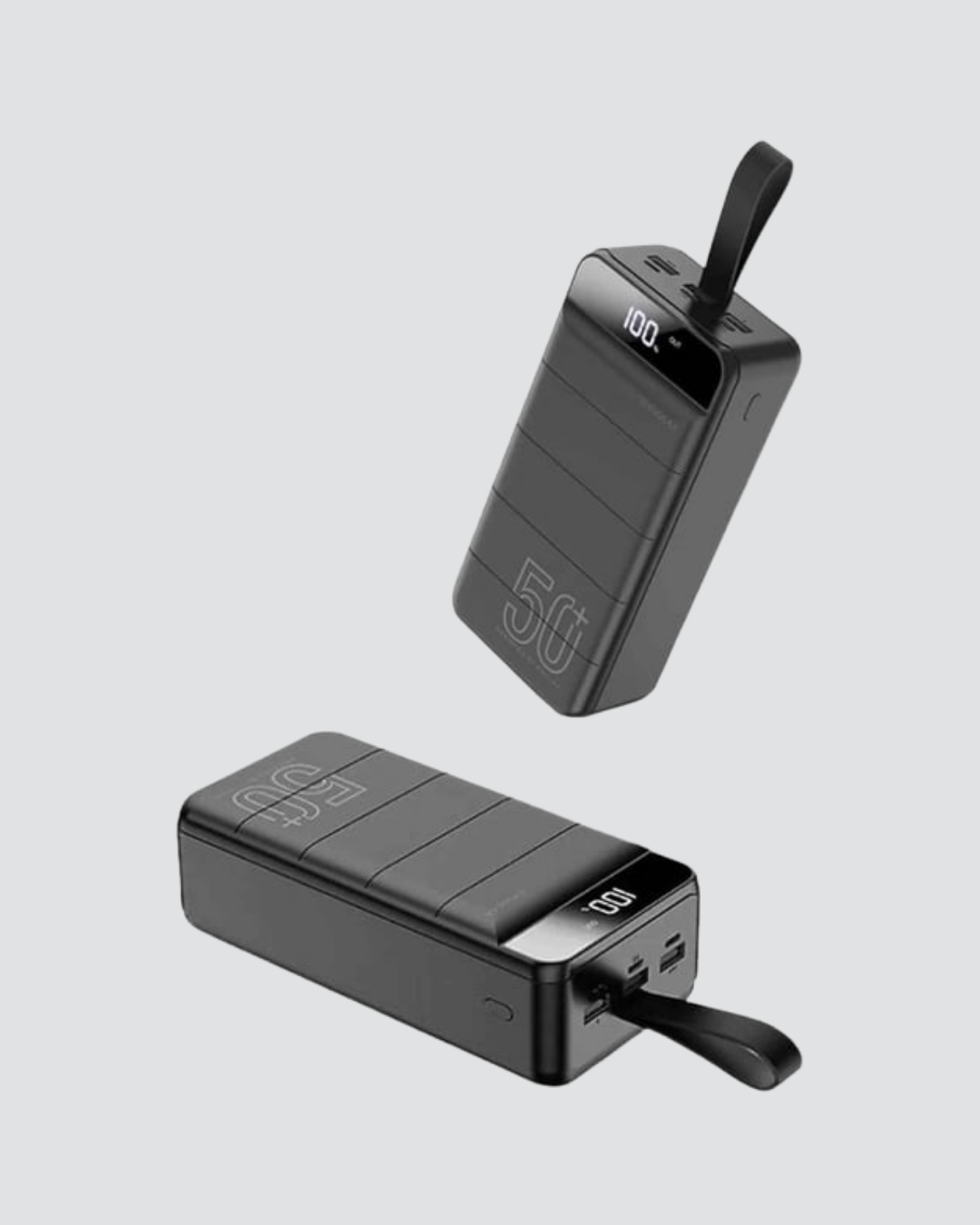 50.000 mAh Ultra Güçlü Powerbank 4 USB Çıkışlı LED Dijital Göstergeli Hızlı Şarj Destekli Taşınabilir Şarj Cihazı