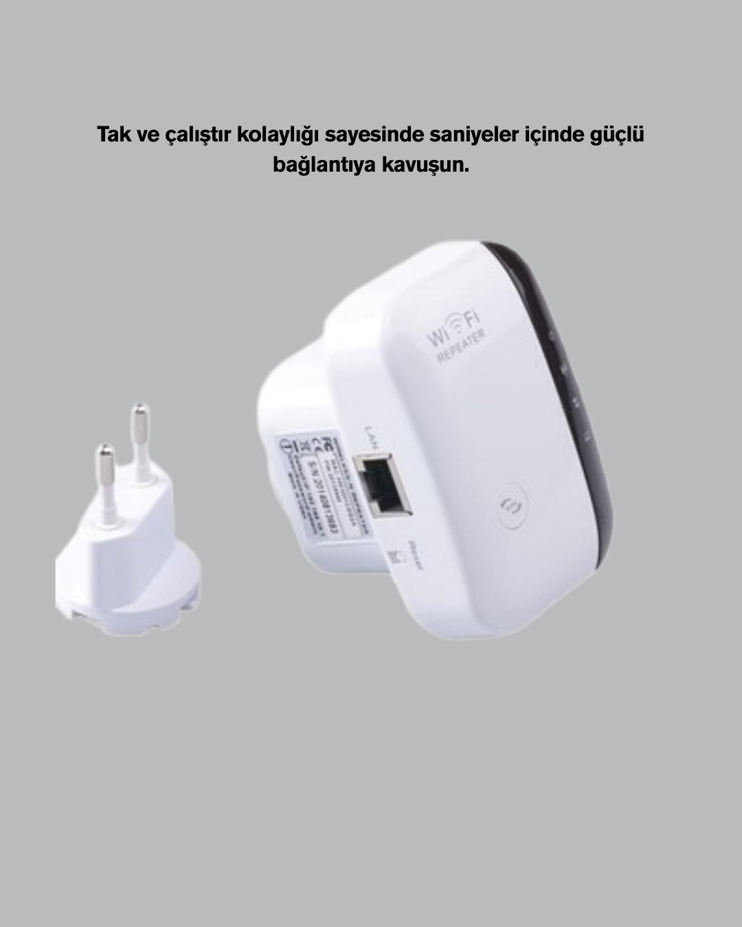 300 Mbps Kablosuz WiFi Menzil Genişletici – Repeater & AP Modu