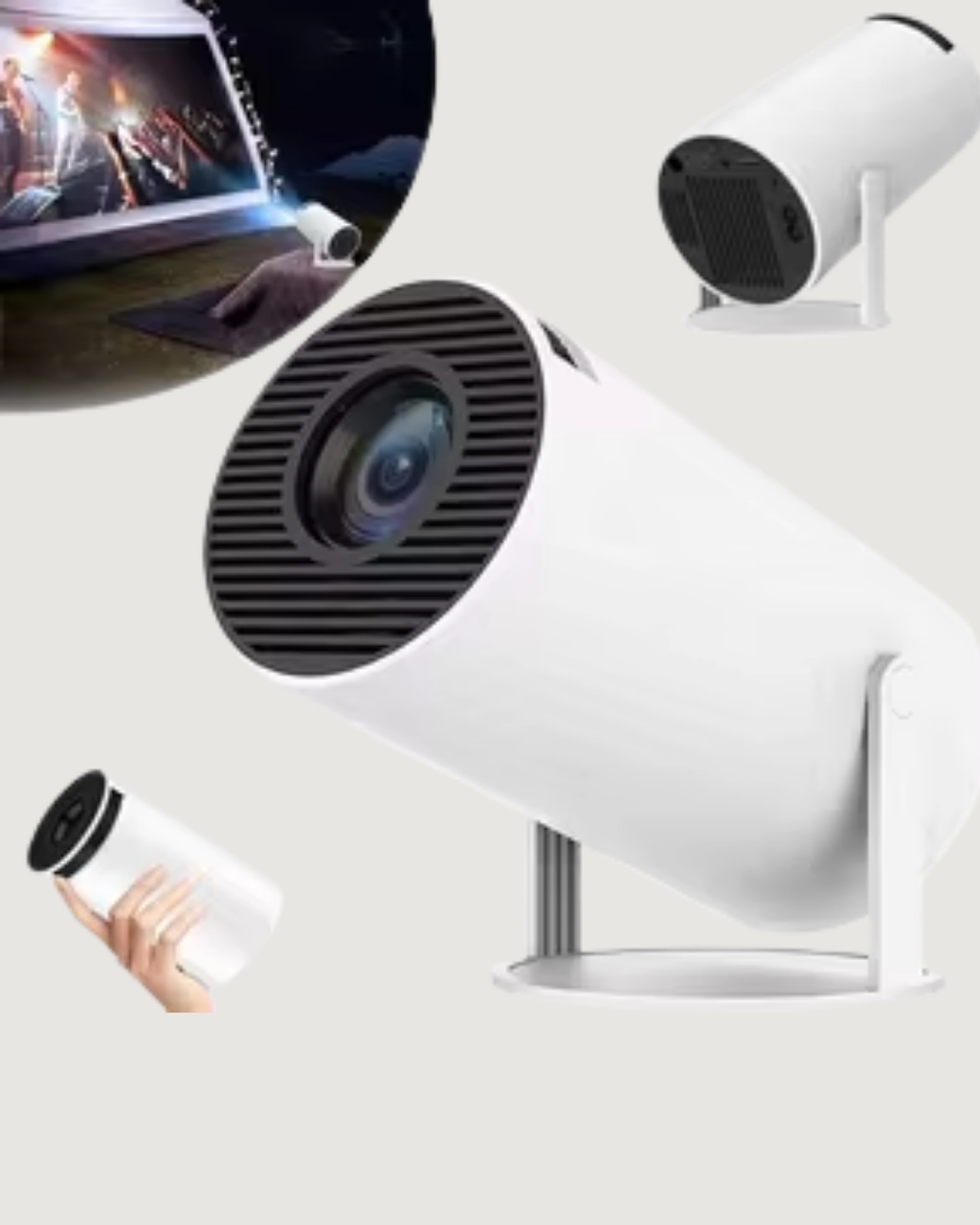 4K Uyumlu 130 İnç Full HD Projeksiyon Cihazı ve Kablosuz Aktarım Özelliği