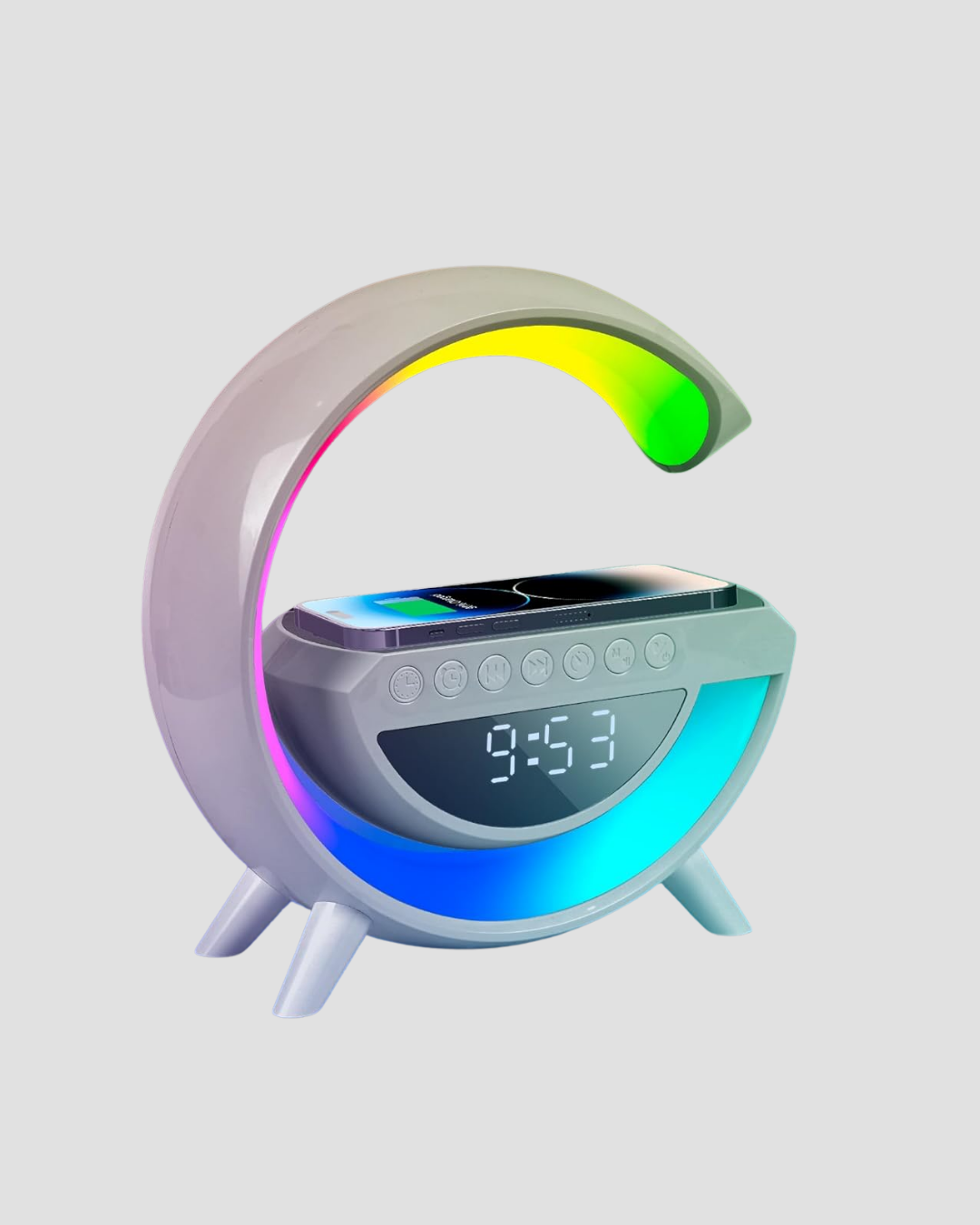 13 Renk Seçenekli Kablosuz Şarj Cihazlı LED Lamba