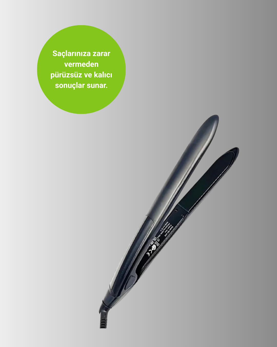 2025 Seri Profesyonel Isı Ayarlı Titanyum Kaplama Saç Düzleştirici Dijital Ekranlı