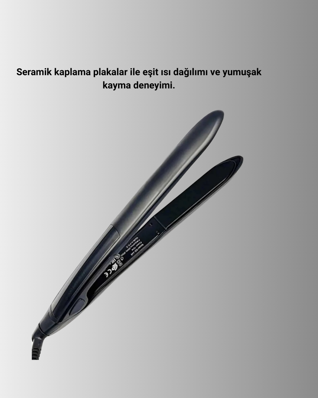 2025 Isı Ayarlı Titanyum Kaplama Seramik Plakalı Saç Düzleştirici Dijital Ekranlı A Kalite