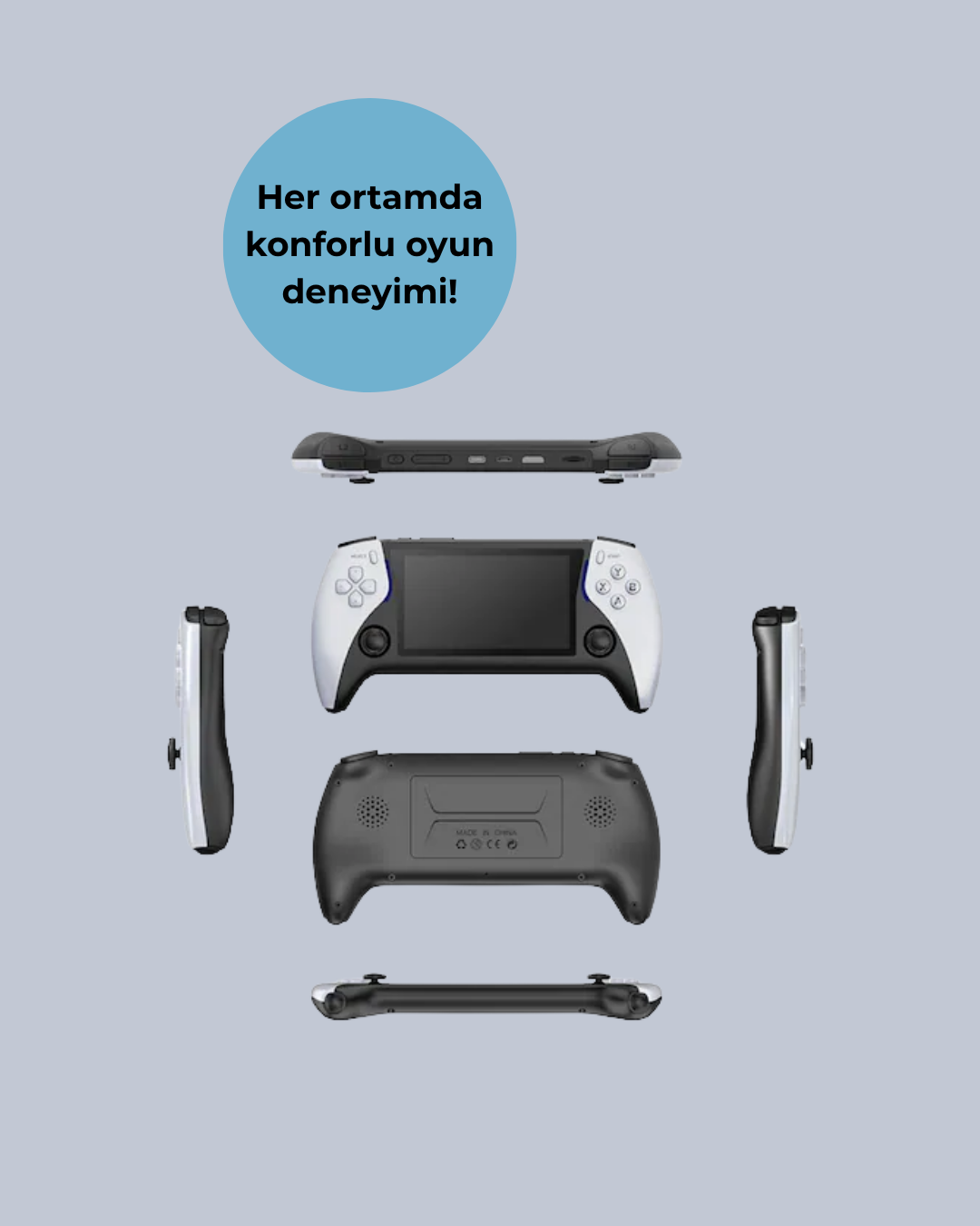 1000 Oyun Yüklü Taşınabilir Renkli Ekranlı El Konsolu